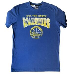 NBA Women’s Short Sleeve Screw Neck T-shirt Size L, Blue, Golden State Warriors
